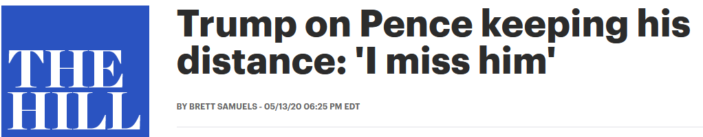 特朗普:我想他了