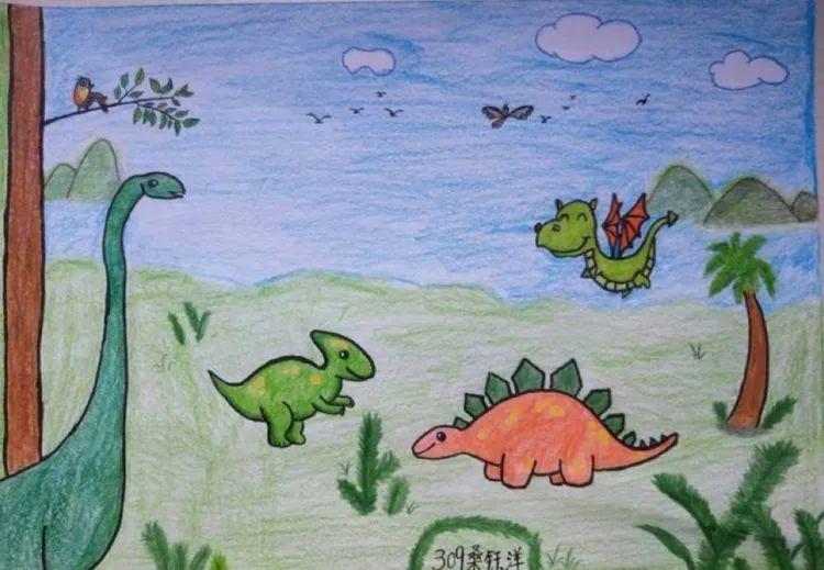 兴趣的力量凤华小学线上美术课恐龙世界