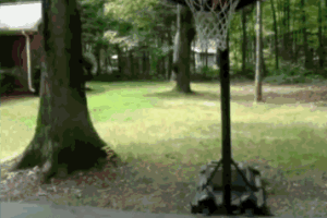 gif搞笑趣图:大哥,都没气了还跑,轱辘一会跑废了!