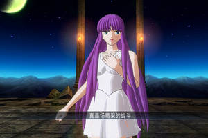 圣斗士星矢,女神雅典娜vs冥斗士撒加,动手吧,我了解你撒加