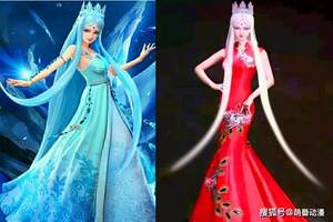 叶罗丽:当仙子们穿上美丽的婚纱后,冰公主宛如模特,王默超惊艳图片