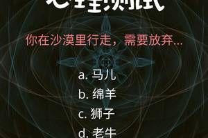 超准情感心理测试丨你内心最不愿丢弃的是什么?