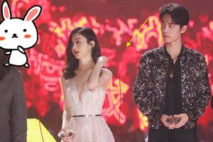 赵丽颖杨幂"同框"比美,谁注意王一博肖战的眼神?男人都懂!