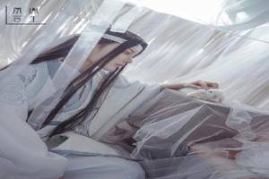 魔道祖师cos:古有李诗仙借月抒情,今有忘机借兔念阿羡!