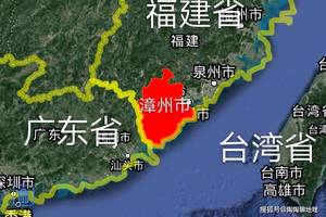 漳州市2区8县1市,建成区面积排名,最大是龙海市,最小是华安县