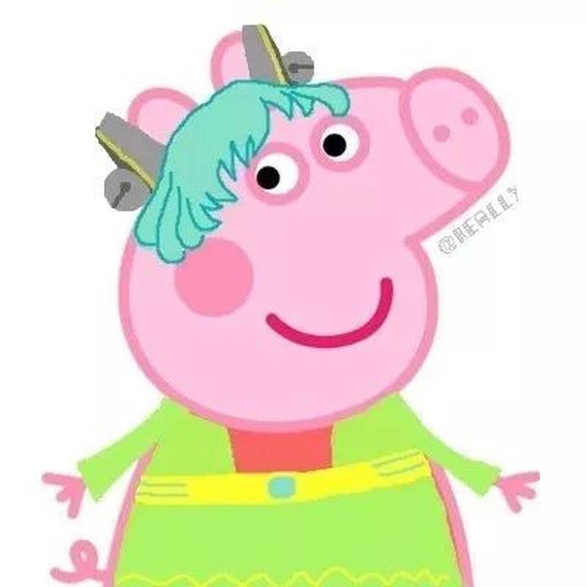 搞笑表情丨五五开黑你只差一组高配版社会人小猪佩奇专用头像！