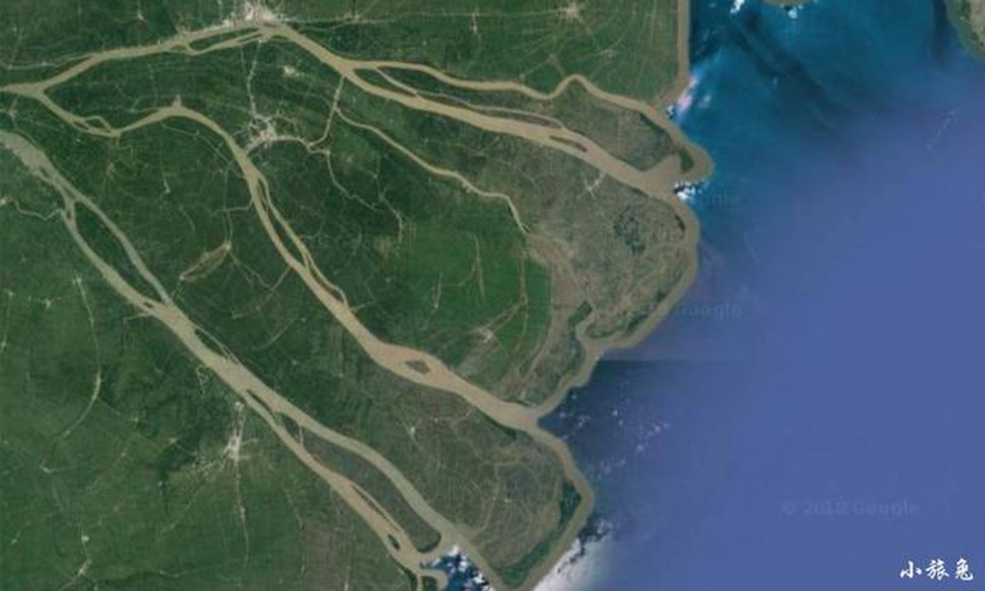 我国十大河流入海(江)口