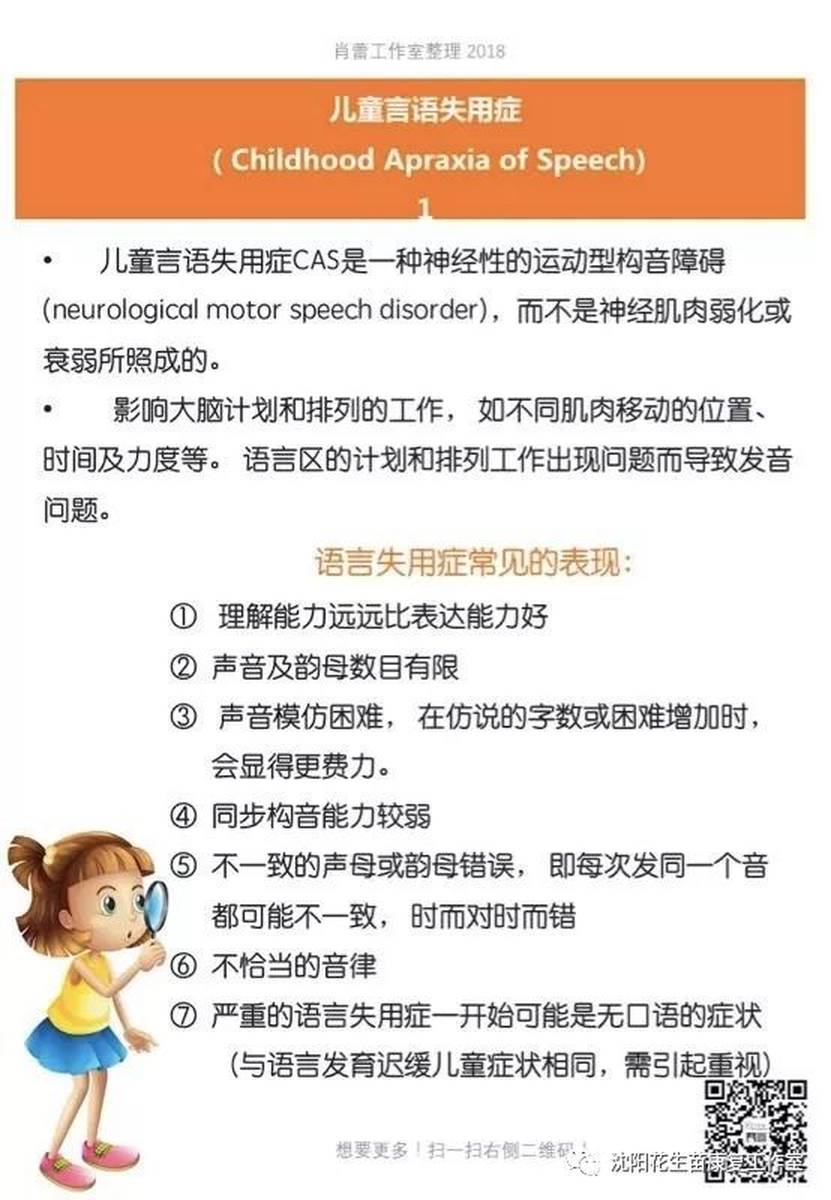 言语失用症(科普）