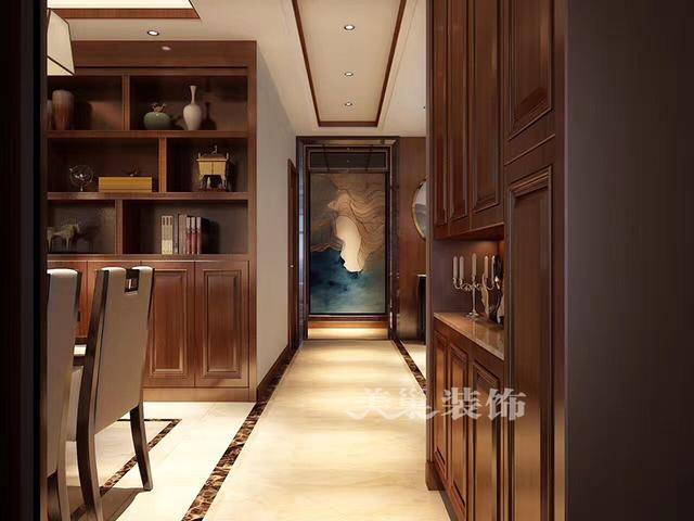 新中式:130平三居室 公主房亮了