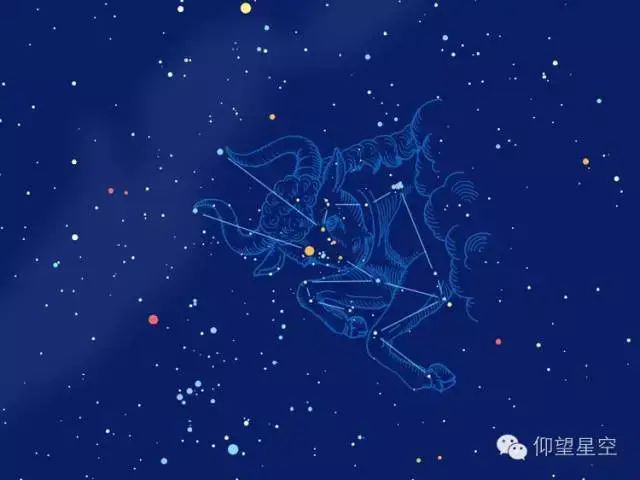 金牛座在天空中的样子 金牛座是在冬天夜晚出现于天上南侧的星座.