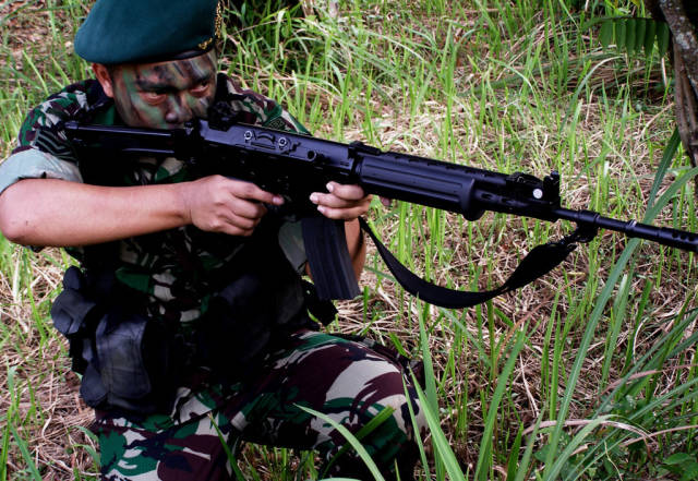从比利时FNC改进而来的印尼SS1突击步枪