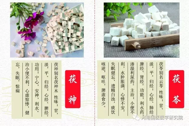 相似中药简单鉴别 茯神别名茯神木 性味:甘,淡,平.归经:心经,脾经.