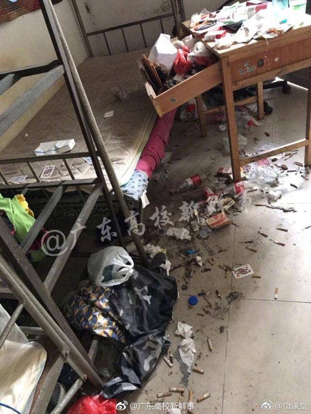 广东一高校学生毕业后:素质和垃圾一起掉在宿舍了