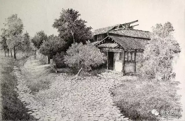 范祥厚老师,钢笔画素描,风景绘画系列