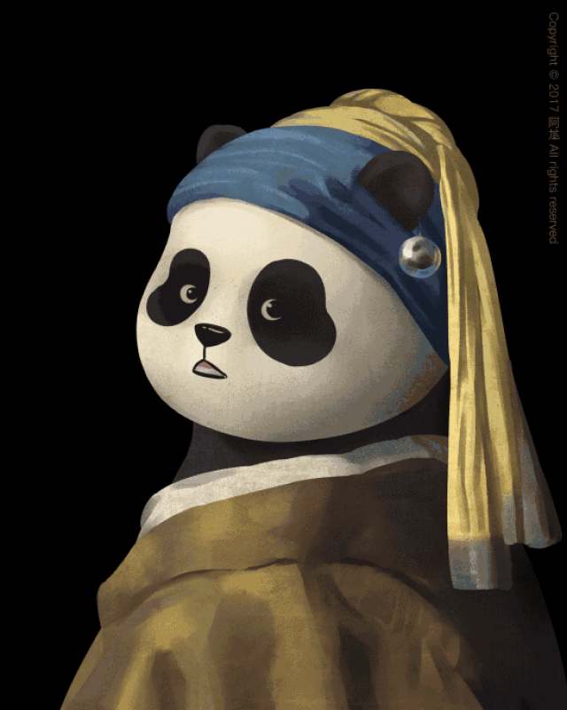 (1508年) 原作:荷兰-约翰内斯·维米尔《戴珍珠耳环的少女》(1665年)
