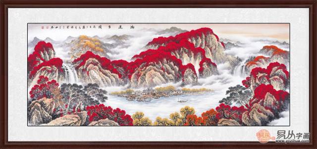 并且鸿运当头山水画也应运而生,成为中国著名的十大风水画之一!