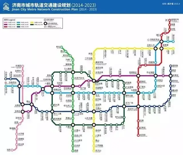 济南地铁线路图丨2023年 关于济南地铁,相比其他城市对于城市地铁