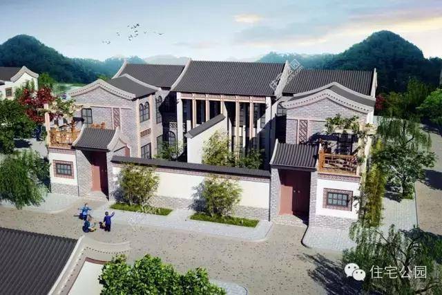 10套合院别墅,第2中式第4两个实建案例哪个更美