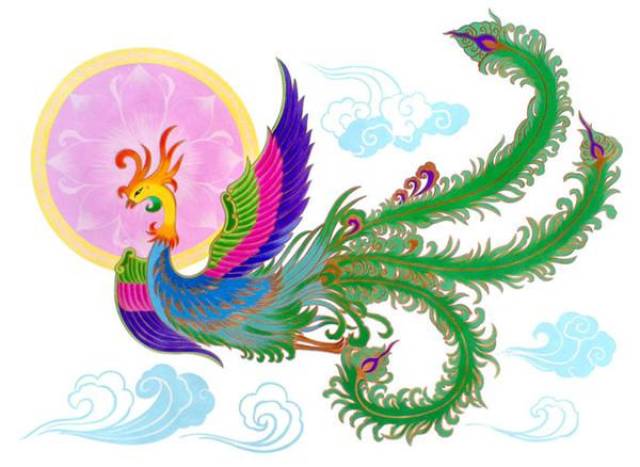 最常见的一种说法为:青鸾是常伴西王母的一种神鸟,多为神仙坐骑