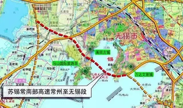 5km,2018年6月竣工 快速连接主城区和环太湖高速 高浪路立交地上2层