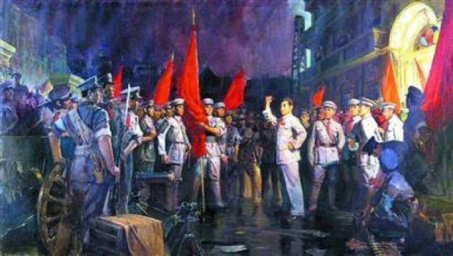 南昌起义(油画) 南昌起义:保留下革命火种 1927年4月,蒋介石制造了