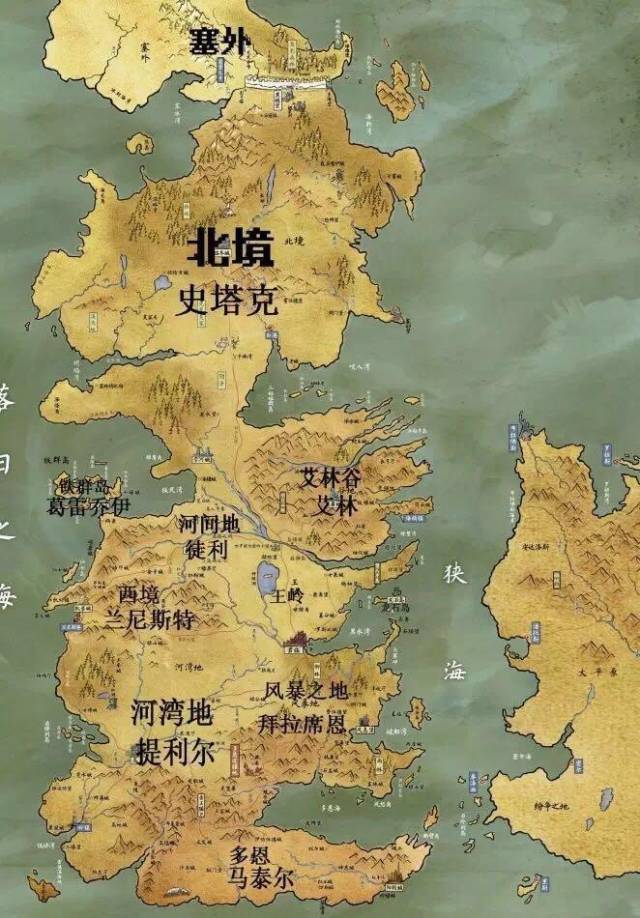 《权力的游戏》九大家族概况