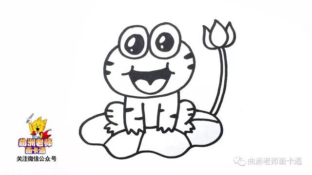 简笔画,一分钟教小朋友画出小青蛙