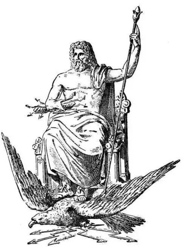 宙斯,是古希腊神话中的第三代众神之王 公元前332年,亚历山大沿着