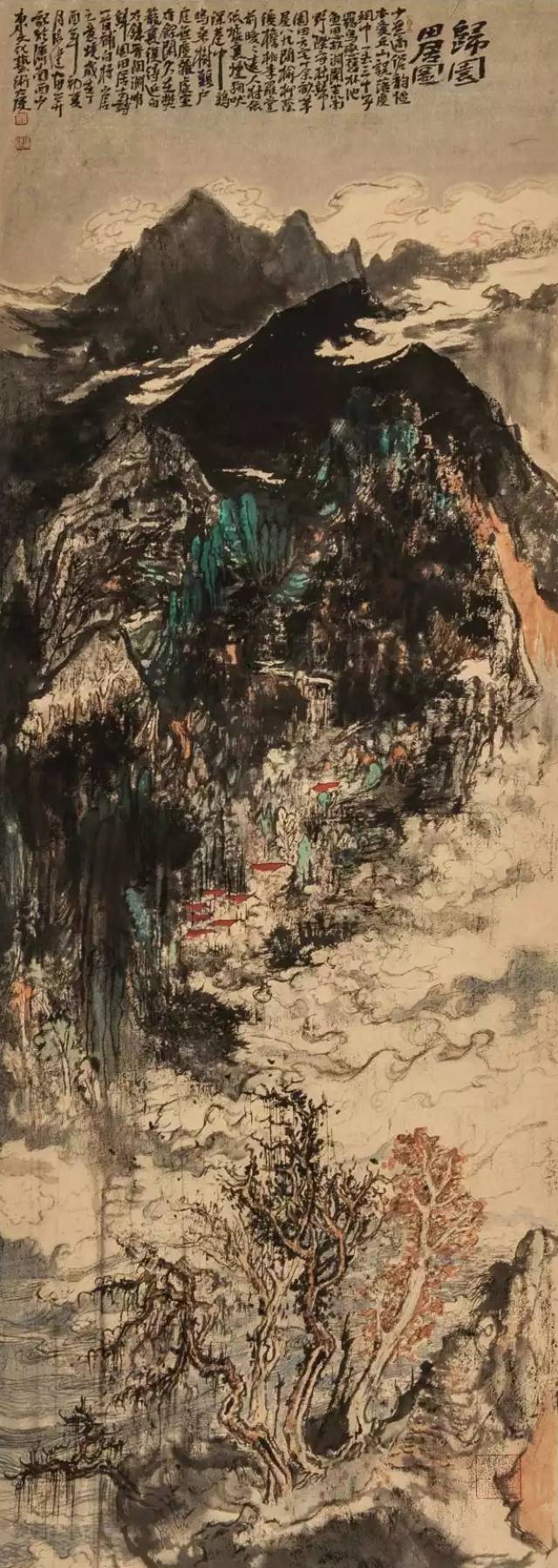 《归园田居之一》180cmx60cm