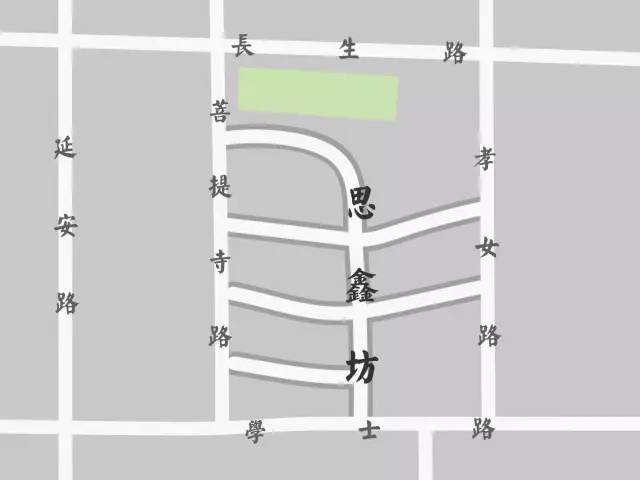 南起学士路中段,北到承德里,西起菩提寺路南段,东到孝女路,离西湖不过