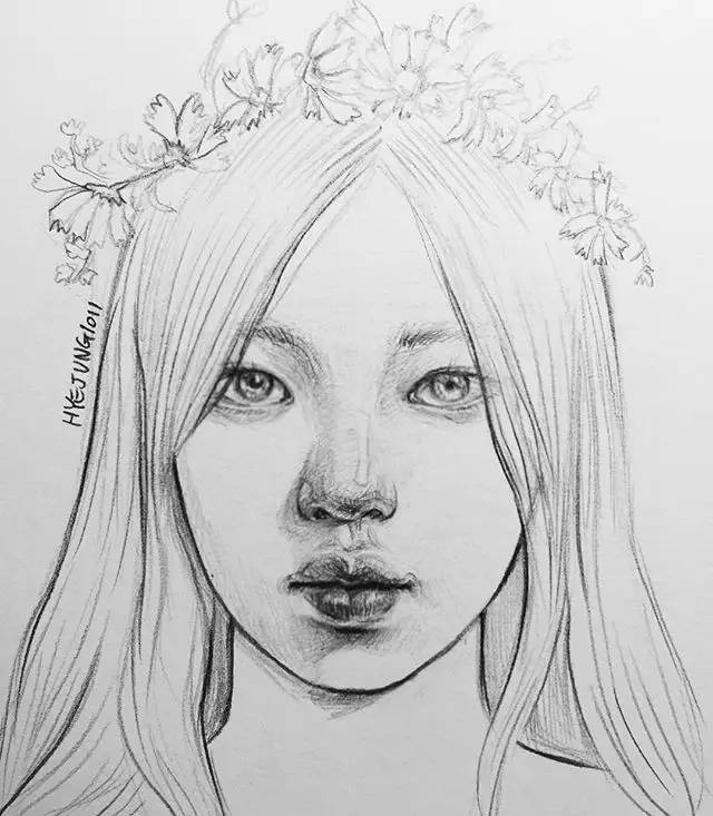 素描中的美女,让你看不够!