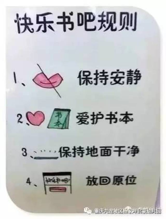 超萌的幼儿园班规公约及活动区规则图