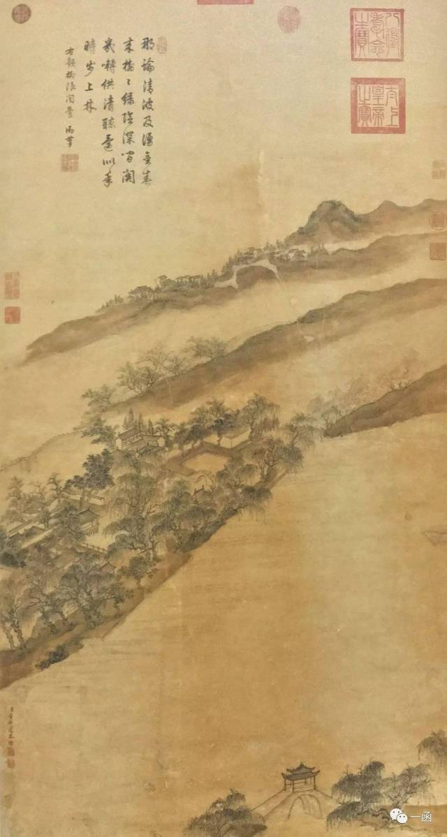 这次董邦达依照之前敬献的《西湖四十景》册页中对十景的描绘为底本
