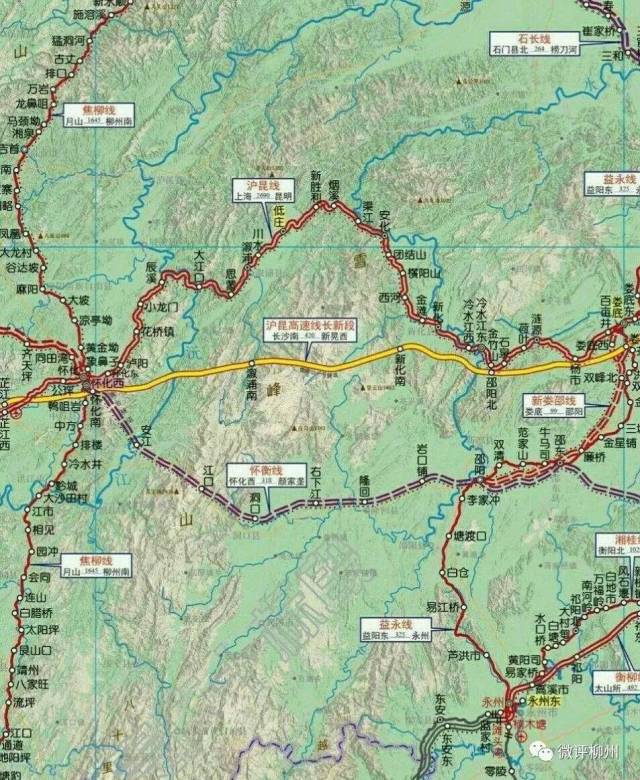 焦柳铁路电气化获批,柳州往湖南方向又多条捷径