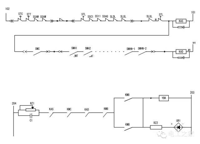 常用电梯制动器线路分析