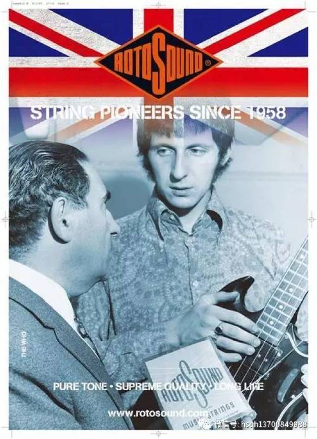 the who的贝司手john entwistle在 rotosound为他定制设计了他最喜欢