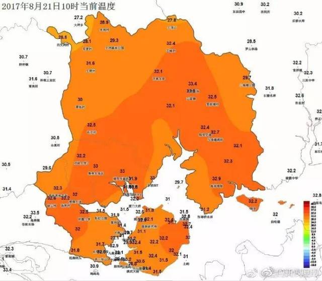 同安竹坝农场气温破38℃,高温还在持续!午间最高温碾压市区!