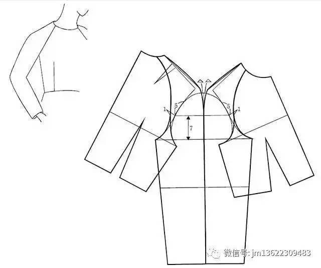 四种插肩袖的直裁法(附:各种袖子的款式变化)