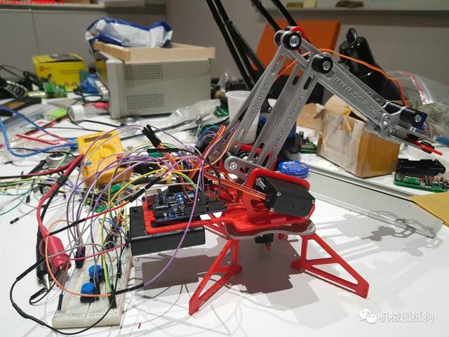 【机器人】适合3d打印的机械臂结构3d模型图纸 solidworks设计 附stl