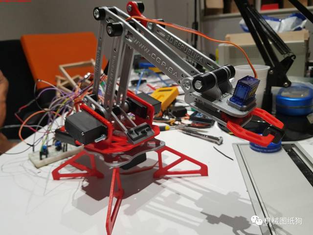 【机器人】适合3d打印的机械臂结构3d模型图纸 solidworks设计 附stl