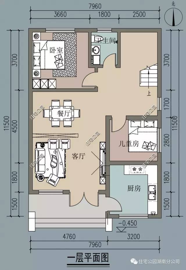 设计师应答:二层为主要的居住空间,同时二层的露台直接通向公共区域