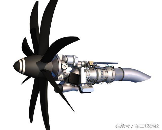 新一代支线涡轮螺旋桨飞机发动机(ngrt)的效果图.