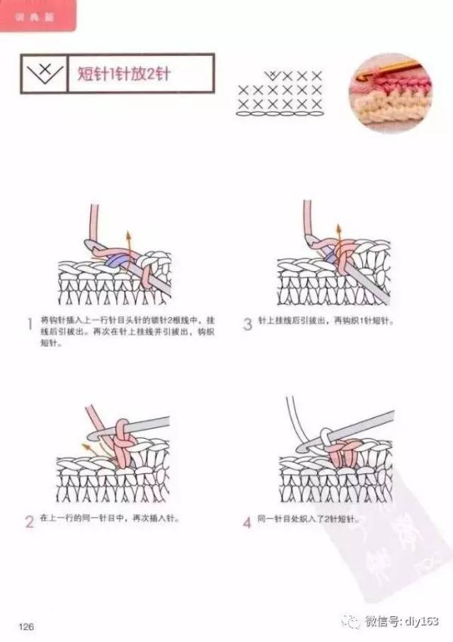 超全钩针基础针法图解教程,新手一看就能学会!