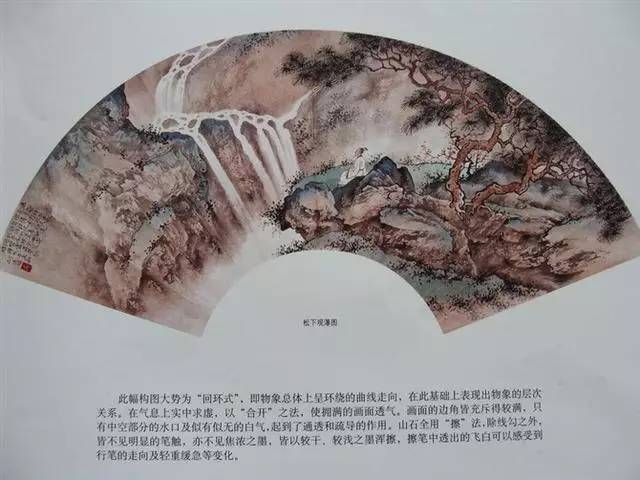 小青绿浅绛水墨山水扇面欣赏 附绘画技法