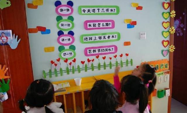 幼儿园环创主题墙:喝水记录区,每天给身体补充水分,宝宝更健康