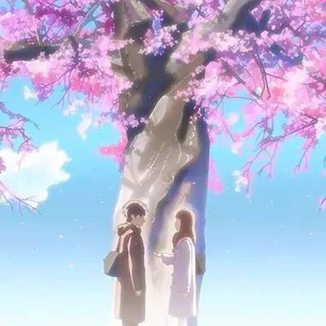 超美秒速5厘米情侣头像