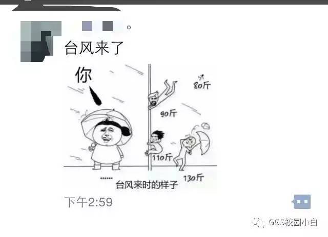 可是这次十二级最强台风,体重多少才不会被吹走呢