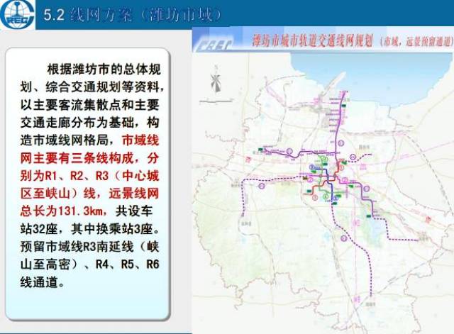 潍坊轻轨来啦1号4号线路站点全曝光看卡经过你家门口了吗