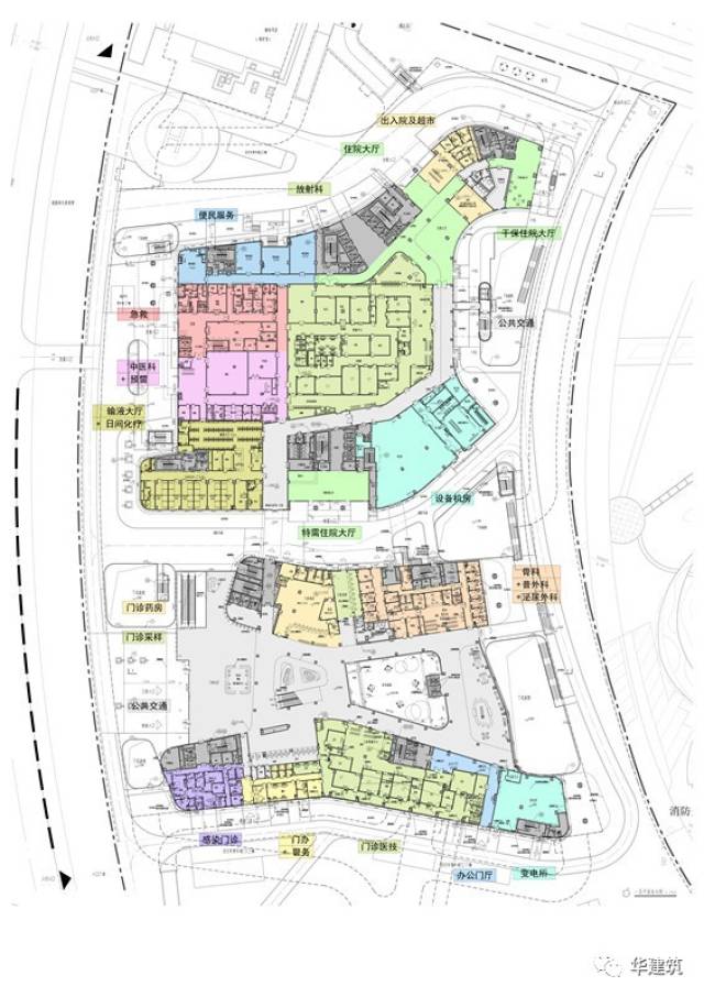 △核心医疗楼b2层平面 项目名称:复旦大学附属中山医院厦门医院 建设