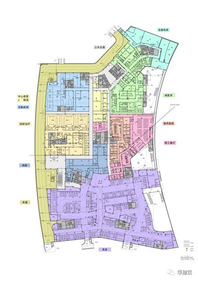 △核心医疗楼b2层平面 项目名称:复旦大学附属中山医院厦门医院 建设